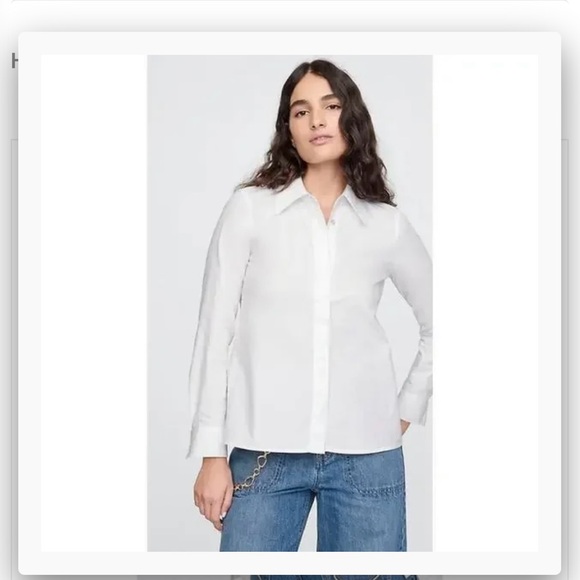 Cult Gaia x GAP White Open Back Shirt - Picture 7 of 8